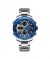 Timezone Mystic Ember Watch For Men (TZ-1304)-Blue Dial - Blue Bezel - On Installments - IS-0205